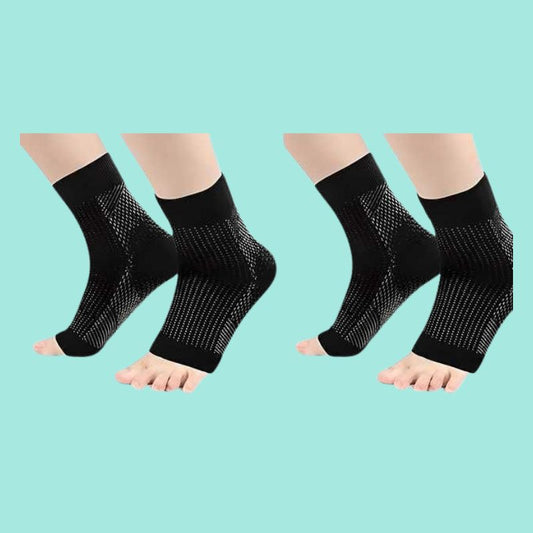 Compression Support Socks for Men &amp; Women | Toeless, Breathable, &amp; Stretchable | Ideal for Daily Wear, Travel &amp; Long Hours on Feet